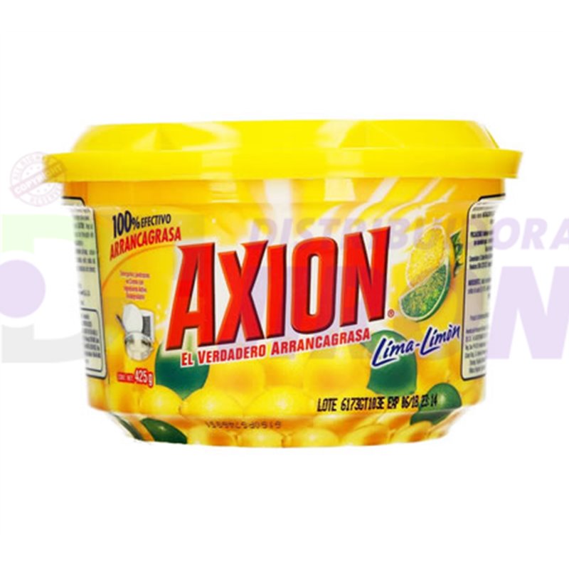 Axion Dish Soap. LimeLemon 450 gr. Cup. 3 Pack. Distribuidora Jirón