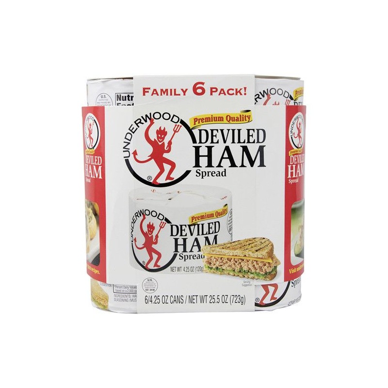 Underwood deviled Ham. 4.25 oz. 6 Pack PS Distribuidora Jirón