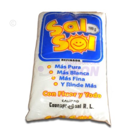 Sal Sol. Refined Salt. 1 Lb.