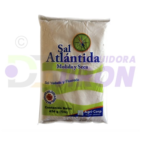 Atalntida Iodined & Fluoridated Salt. 454 gr.
