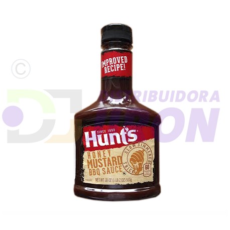 Hunts Honey Mustard Barbecue Sauce. 18 oz.