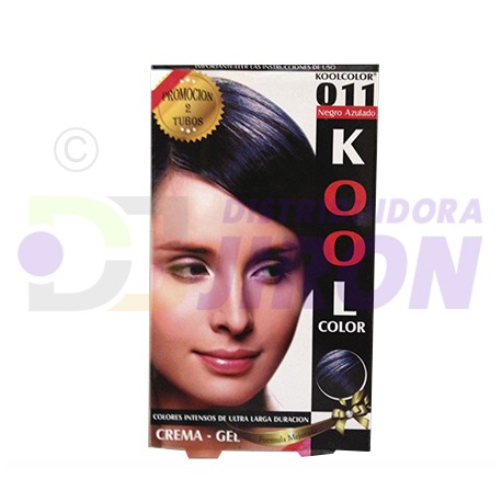 KoolColor Hair Tint. Bluish Black. 2 Tubes. 40 Ml. x 2.