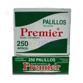 Palillo Dental Premier. Caja 250. 3 Pack.