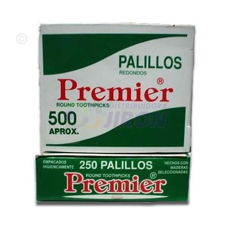 Palillo Dental Premier. Caja 500.  3 Pack.