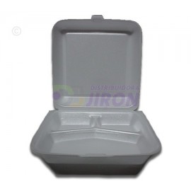 Food Container No. 8 With Compartments. 200 Count.