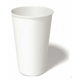 12 oz. White Plastic Cup.