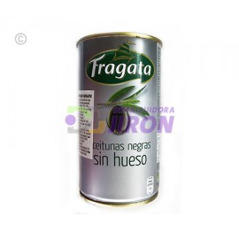 Aceituna Negra Fragata. Sin Hueso. 350 gr