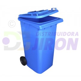 Garbage Container W/Tires. 240 Lt. / 62.33 Gln.