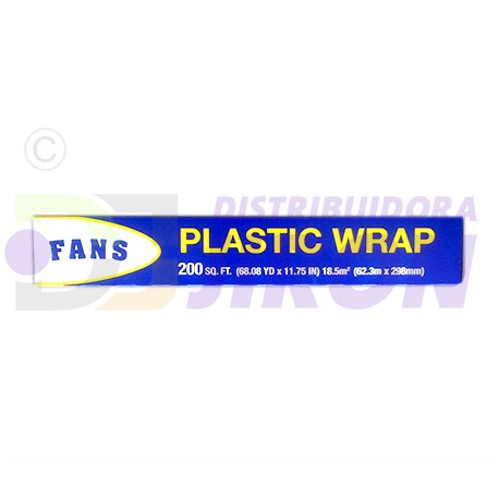 Fans Plastic Wrap. 68.08 Yd.