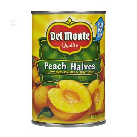 Peach Halves. Del Monte. 15 1/4 oz.