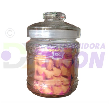 Multipurpose Glass Jar W/Lid. 2.5 Lb. Aprox.
