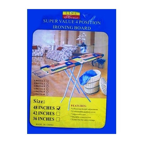 4 position Ironing Board. 48 ".