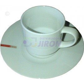 Cup with Plate Casa Bella. White.