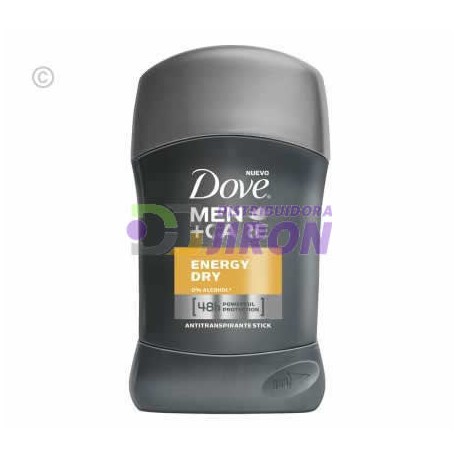 Desodorante Dove Men Care. Energy Dry. 50 gr. Barra.