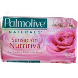 Jabón Palmolive natural Leche y Petalos de Rosa.