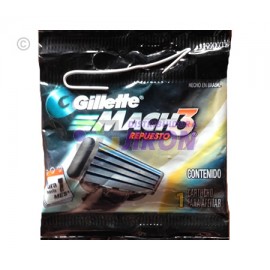 Gillette Mach 3 Refill. One Count.