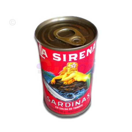 Pica Pica sardines in tomato sauce. 5.5 oz. cylinder.