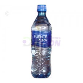 Fuente Pura. Purified Water. 12 Oz. Bottle. 12 Pack.