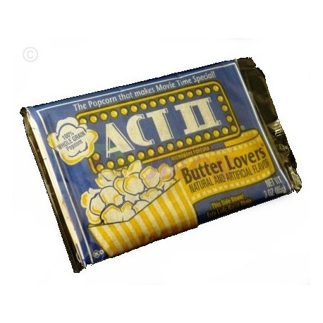 Act II Butter Flavored Microwave Popcorn.