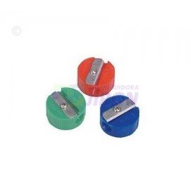 Plastic Round Pencil Sharpners. 12 Pack.
