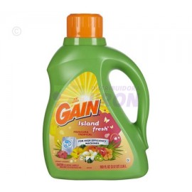 Detergente Liquido Gain. Island Fresh. 1.48 Litro.