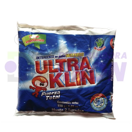 Ultraklin Detergent. 150 gr. 3 Pack.