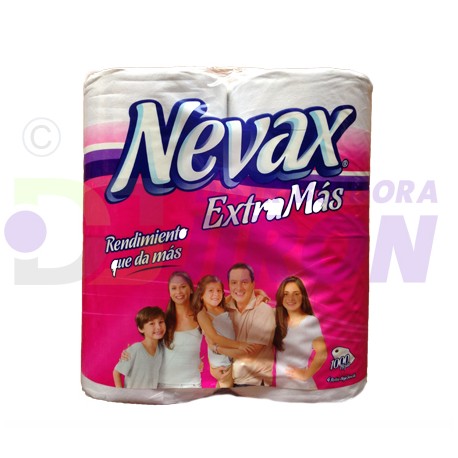 Papel Higienico Nevax 1000 Hj. 4 Roll.