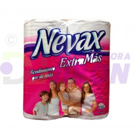 Papel Higienico Nevax 1000 Hj. 6 Paq. de 4 Roll.