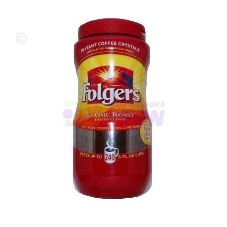Folgers Instant Granulated Coffee. 1 Lb.