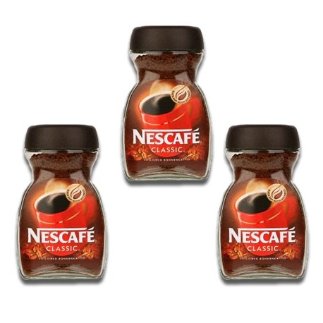 Café Nescafe Clasico Frasco de 200 gr. 3 Pack.