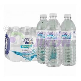 Purified Water. Great Value. 500 ml. 35 Pack.