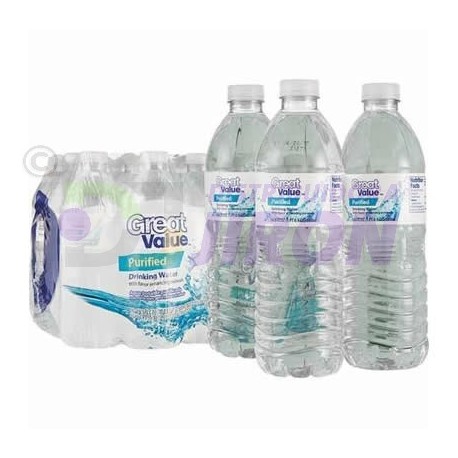 Agua Purificada Great Value. 500 ml. 35 Pack.