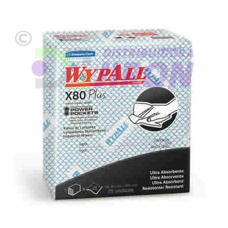 Wypall Blue Towel. X-80. 25 Count.