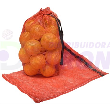 Red Produce Mesh Bag. 50 Lb. 1 Count.