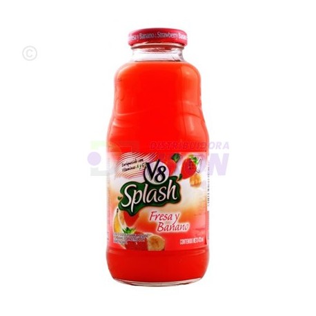 V8 Splash Juice Strawberry and Banana. 16 oz.