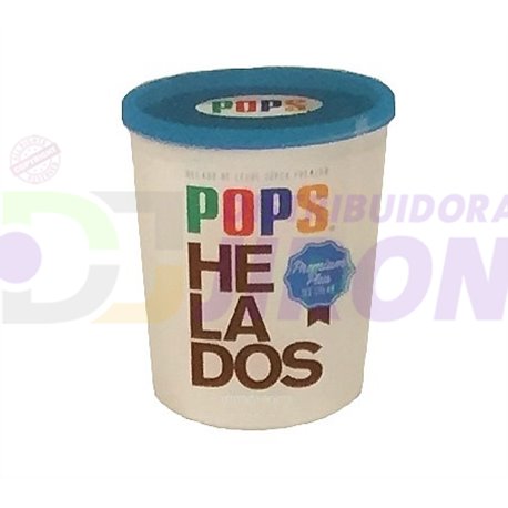 Pops Vainilla Ice Cream. 2 Liter.
