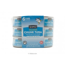 Member's Selection Yellow Fin Chunk Tuna in Water. 6 Pack. 170 g.