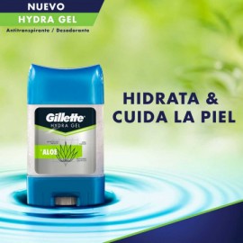 desodornate antitranspirante en gel gillette hydra aloe 45-gr