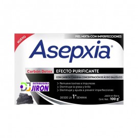 Jabon Asepxia Carbon Detox Efecto purificante 100g