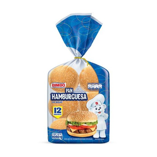 Bimbo Hamburger Bread. 450...