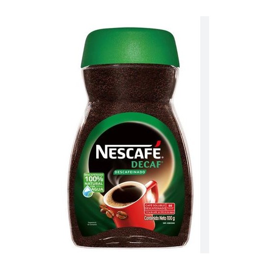 Cafe Nescafe Decaf. Frasco...