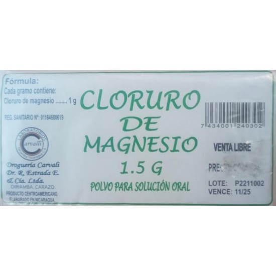 Cloruro de Magnesio 4 onzas