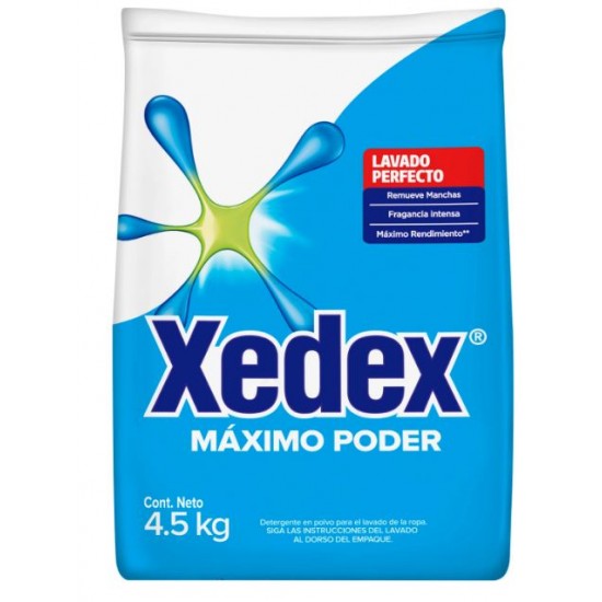 Detergente Xedex de 4.5 kg.