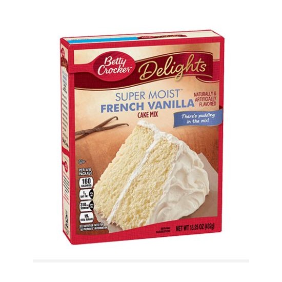 Betty Crocker Vanilla Cake...