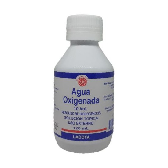 Agua Oxigenada. 10 Vol. 120 ml