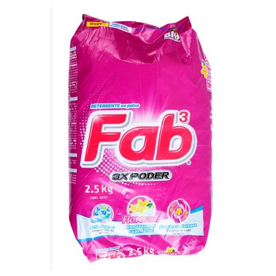 Detergente Fab Floral 2.5 kg